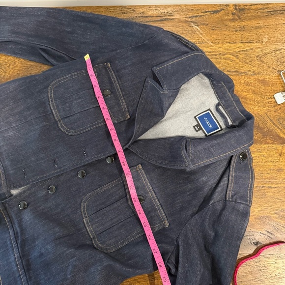 J. Crew Denim lady Blazer jacket in Stay Navy wash - Picture 6 of 8